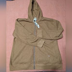 LL Bean waffle zip hoodie 1X